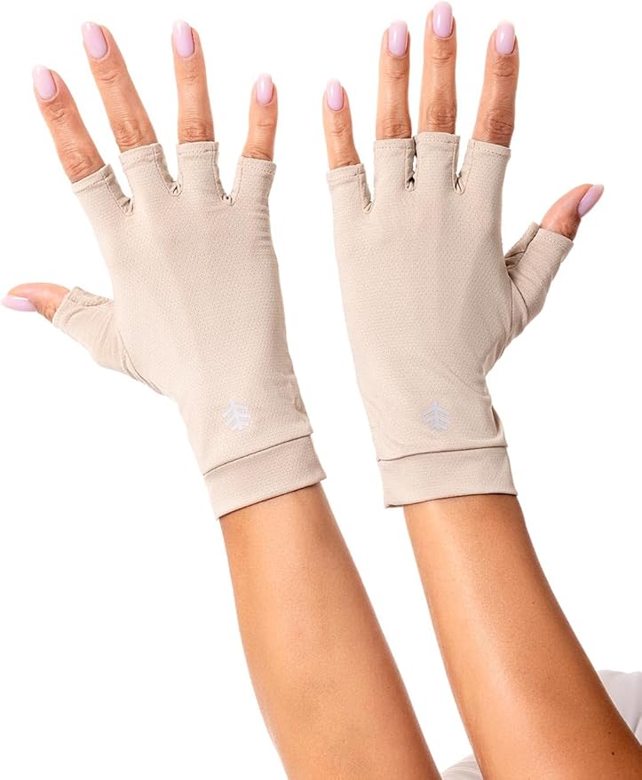 Coolibar Fingerless UV Sun Gloves - UPF 50+ Sun Protection - Ouray