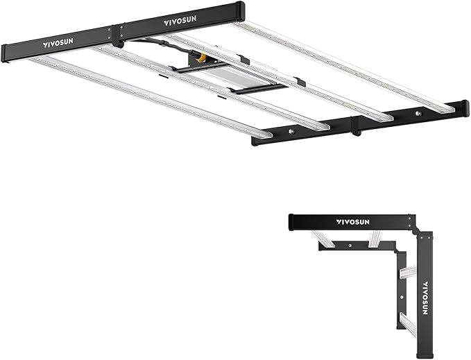 VIVOSUN VSFL3000 Bar LED Grow Light, 300W 4 Bars Plant Grow Light, Foldable & Dimmable, Full Spectrum with UR/FR Light for Indoor Plants