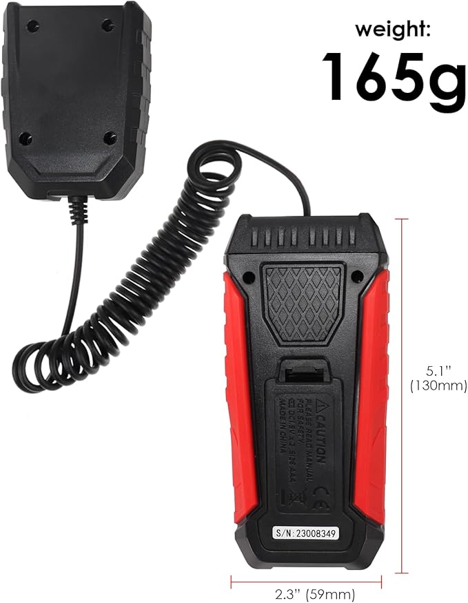 Light Meter Digital Lux Meter Handheld Illuminance Light Meter with 360 Degree Rotating Sensor, 4 Digit LCD Display 0~200,000 Measurement Range Luxmeter Tester for Plants, Headlights, Home & Office