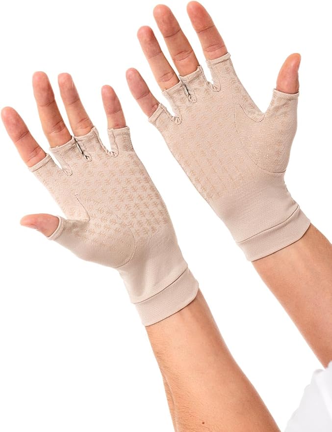 Coolibar Fingerless UV Sun Gloves - UPF 50+ Sun Protection - Ouray
