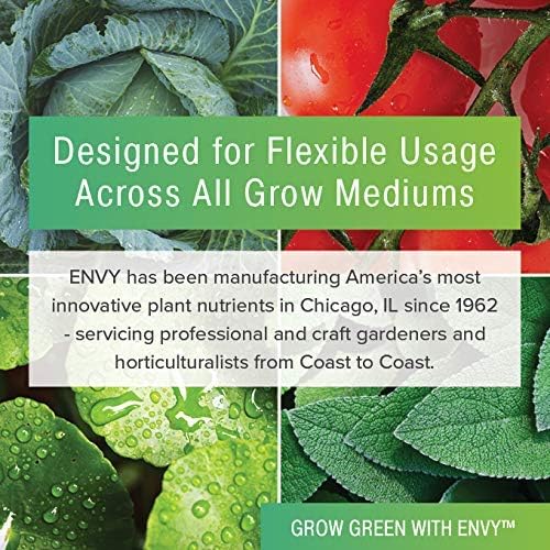 ENVY Hydroponic Plant Food A & B – Two-Part Liquid Nutrient for Indoor/Outdoor Plants - Soil, Coco, Hydroponics, DWC – Gallon Set