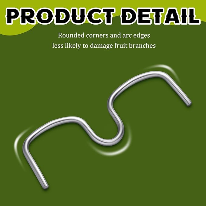 50 Pcs Fruit Tree Limb Spreaders Plant Tying Machine Puller Branchs Preaders Plum Tree Open Angle Pull Branch Stereotyped Tying Bending Farm Tools, M-3.94(Inch), Galvanized