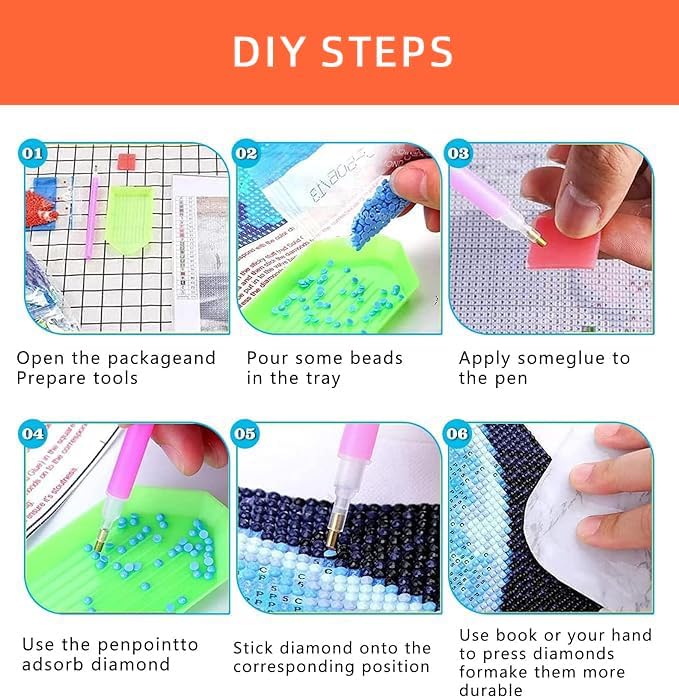 Axquilon Sun and Moon Diamond Art Painting Kits for Adults-Round Full Drill Diamond Painting Kits for Beginners-DIY 5D Diamond Gem Art Kits for Adults for Gift Home Wall 12x12in