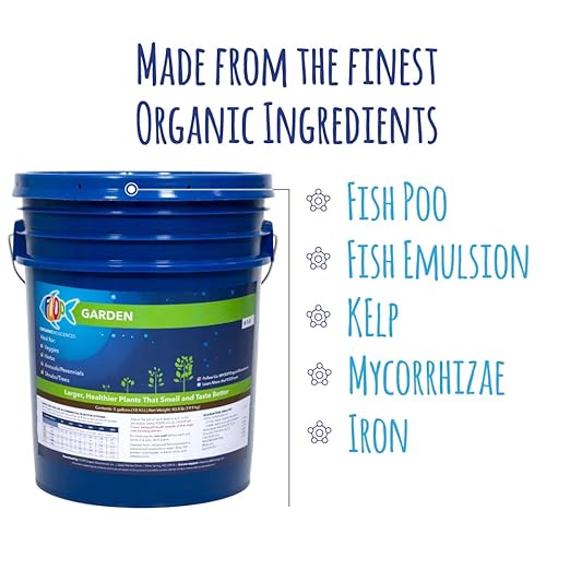 FOOP Garden - Organic Liquid Plant Food Made from Fish Manure (with Fresh Minty Scent) | Fish Fertilizer Alternative Perfect for Veggies, Herbs, Flowers, Trees, Shrubs | OMRI Listed (5 Gallons)