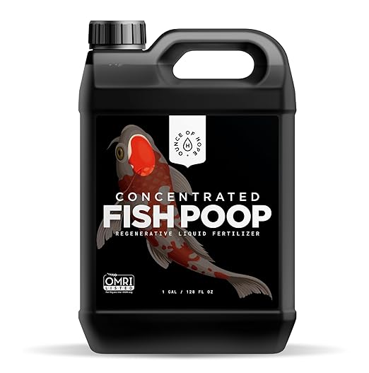 Ounce Of Hope OMRI Listed Organic Concentrated Fish Poop - Liquid Fertilizer for Vegetable Gardens, Indoor Plant Food for Houseplants, Hydroponic Nutrients, Soil Amendment (1 Gallon)