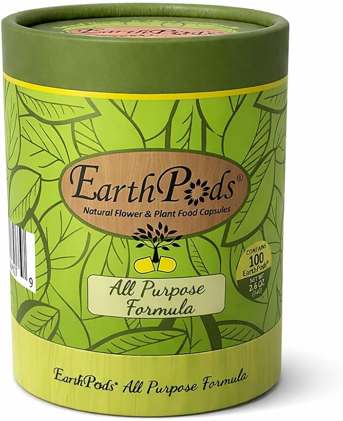 EarthPods® Premium Indoor Plant Food Capsules (100 Count) – Slow-Release Organic Fertilizer Spikes | Specialized Nutrients for Houseplants | Made in USA