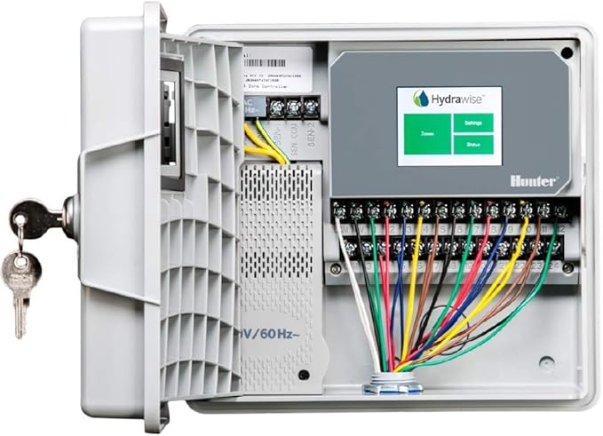 Hunter Hydrawise Pro-HC 24-Station WiFi Smart Sprinkler Controller, Outdoor Irrigation Timer, Weather-Based Watering System, Flow Sensor Ready