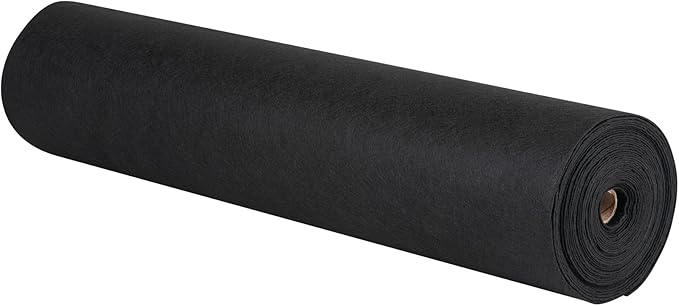 VEVOR Geotextile Landscape, 3ft x 100ft 8 oz, Non-Woven PP Drainage 350N Tensile Strength & 440 N Load Capacity, for Ground Cover, Garden Fabric, French Drains, Black