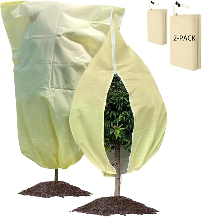 BATULU,Plant Covers Freeze Protection,47.2 X 70.8 Inchesplant Covers for Winter, 2-Packwinter Garden Plant Protectionreusable.