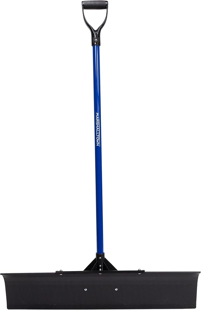 Marshalltown Polar Pusher 36 Inch Snow Pusher Shovel, Lightweight Non-Stick UHMW Blade Makes Plowing Snow Easy, Made in The USA, SNOWP36