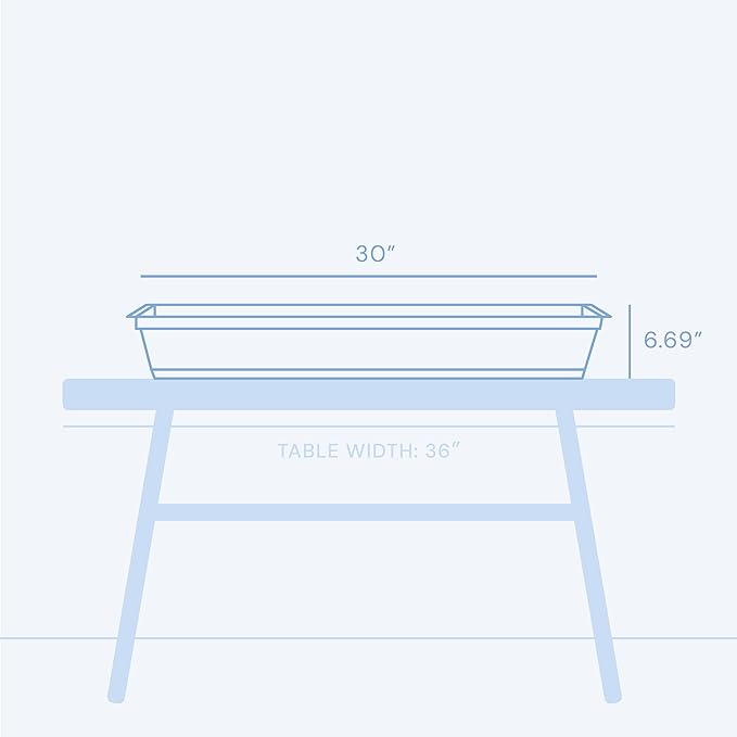 Bloem Dura Cotta 30" Basil Resin Rectangle Window Box Planter with Saucer Tray for Indoor and Outdoor Gardening