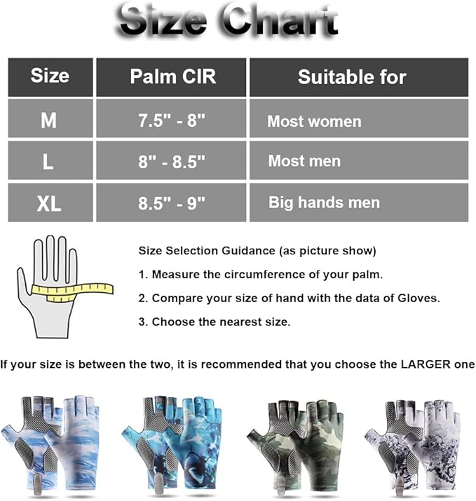 Fishing Gloves - Men & Women's UV Protection Sailing, Kayak, Paddling & Rowing Gloves