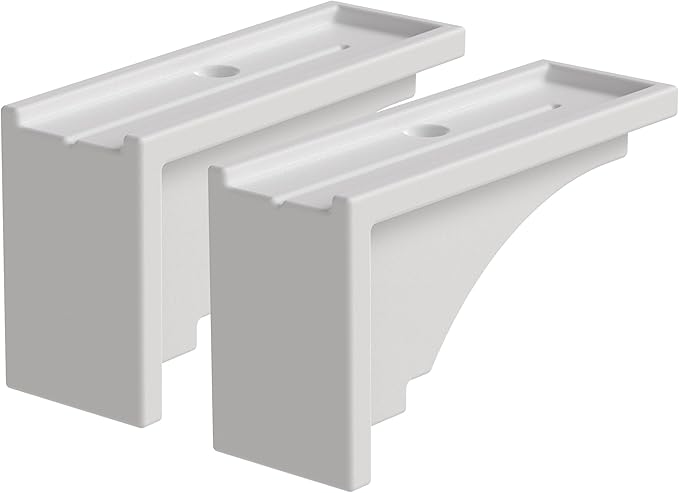 Mayne Inc Fairfield Decorative Brackets, White, 2 Count (Pack of 1)