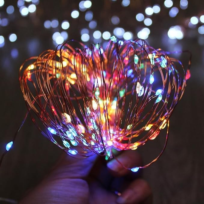 3 Pack USB Fairy Lights, USB Powered String Lights 16.5FT 50 LEDs, Fairy String Lights for Bedroom, Wedding, Party, Christmas Tree Decoration (Multicolor)