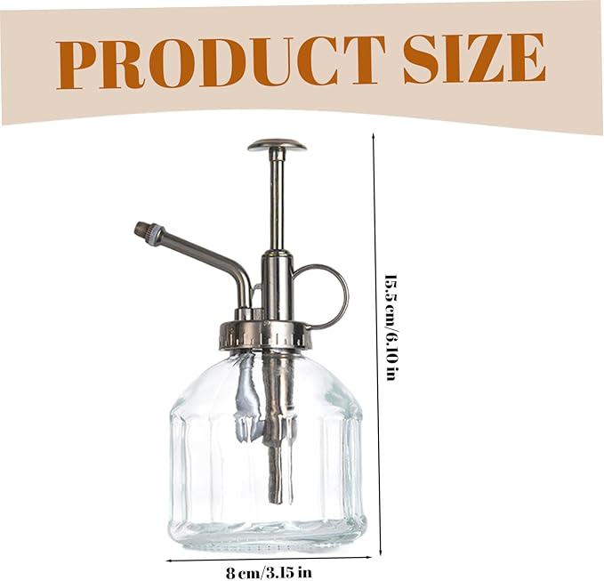 Style 1 Vintage Plant Mister, 200ml Bronze Top Spray Bottle for House Plants