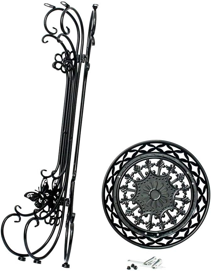 2 Pack Metal Potted Plant Stand Tall Flower Pot Stands Potted Holder Indoor Outdoor Decorative Plant Display Rack for Garden