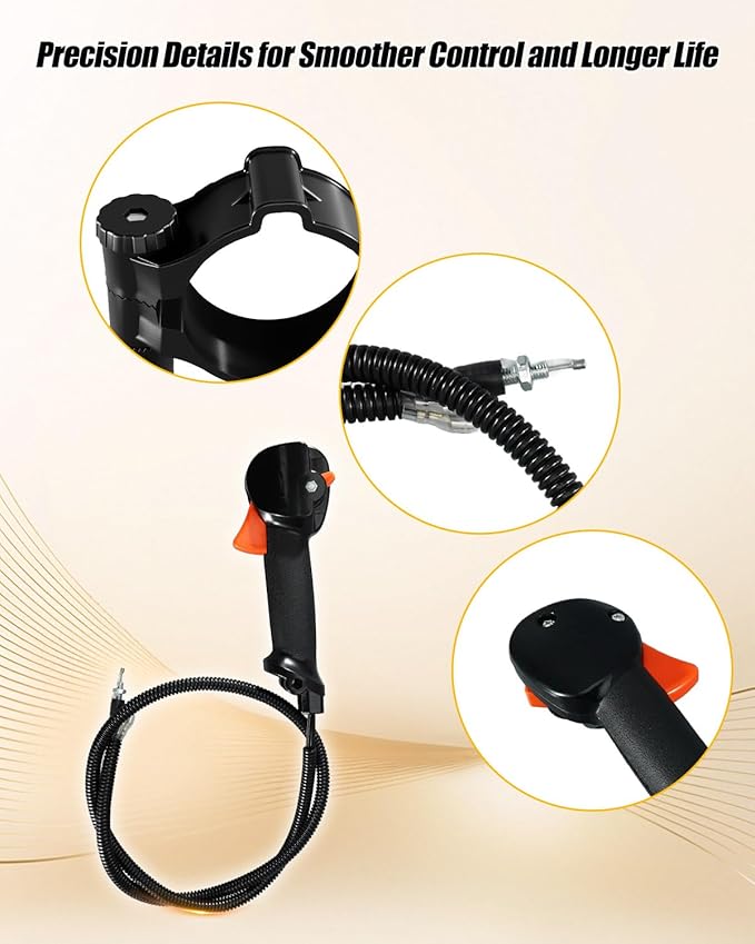 Throttle Level Handle Fit for Husqvarna R316Ts AWD 530BT 130BT Series Backpack Blowers Replace 522519001 502237301