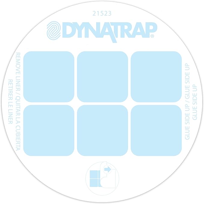 Dynatrap Official Replacement StickyTech Glue Cards for Dynatrap DT152 Indoor Insect Trap and Killer – Catches and Kills Fruit Flies, Gnats, Moths, Mosquitoes & Other Flying Insects, 21523 - 12 Pack