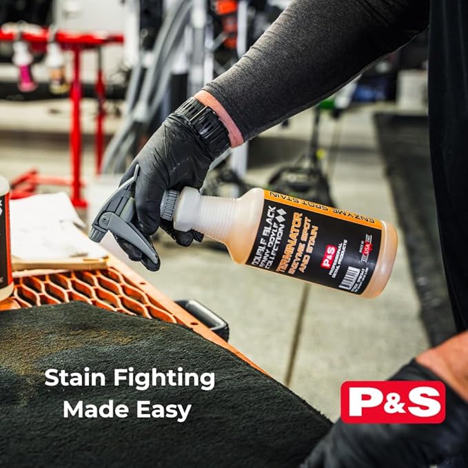 P & S PROFESSIONAL DETAIL PRODUCTS - Terminator Enzyme Spot and Stain Remover - Perfect for Deodorizing, Removing Embedded Soils, Grease, Dirt, and Protein-Based Stains; Fresh Scent (1 Quart)
