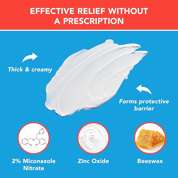 Triple Paste AF Antifungal Ointment for Skin, Athletes Foot Treatment and Ringworm Treatment - 2% Miconazole Antifungal Cream - 2 Oz Tube (Pack of 2) (Packaging May Vary)