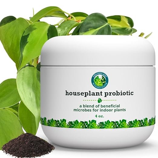 Houseplant Soil Conditioner & Probiotic – Organic Growth Booster (1-1-4) for Rejuvenating Tired Plants | Improves Soil Structure & Nutrient Availability for Stronger Roots & Fuller Leaves | 4 oz