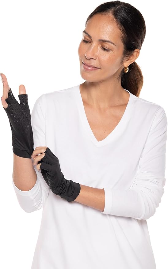 Coolibar Fingerless UV Sun Gloves - UPF 50+ Sun Protection - Ouray