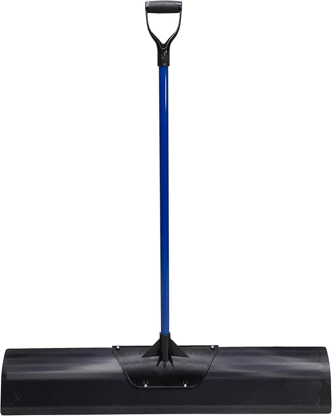 Marshalltown Polar Pusher 48 Inch Snow Pusher Shovel, Lightweight Non-Stick UHMW Blade Makes Plowing Snow Easy, Made in The USA, SNOWP48