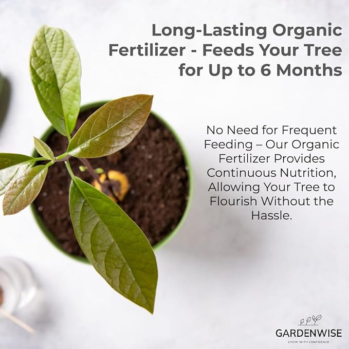 GARDENWISE Avocado Tree Soil – Premium Organic Potting Mix for Avocado Trees | Tailored pH & Organic Nutrients | Fast-Draining & Moisture-Retaining | Indoor & Outdoor Use (1 Quart)