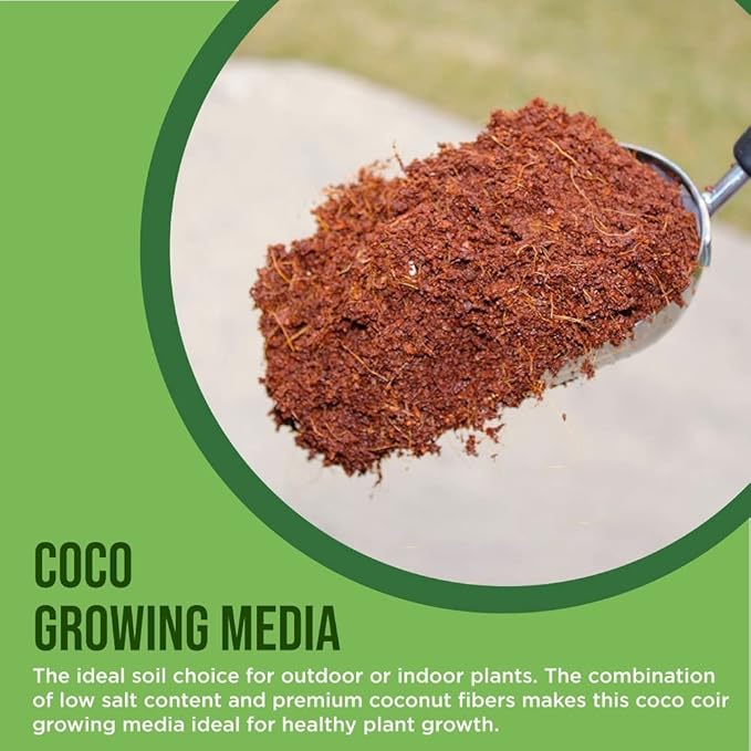 Coco Coir for Plants 3-Pack – 2.4 Gallons Compressed Coconut Coir Bricks, 10 lb. Organic, Low EC, pH Balanced Coco Peat for Indoor & Outdoor Gardening, Potting Soil, Indoor Plant Soil