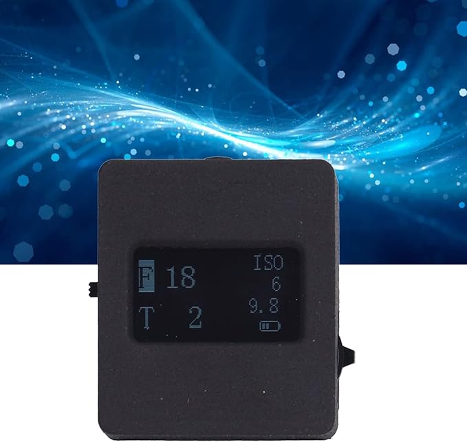 Hyuduo Light Meter, Aperture Priority and Shutter Priority Modes with USB Cable, for Photography Equipment with Cold Shoe or Hot Shoe