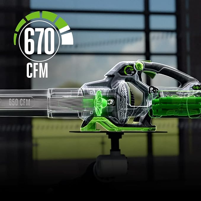 EGO POWER+ Leaf Blower, Cordless Electric 670 CFM, Includes 56V 4.0Ah Battery and Charger - LB6703