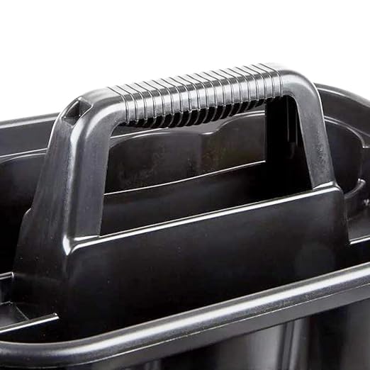Rubbermaid Commercial Products Deluxe Carry Caddy for Take-Out Coffee/Soft Drinks Postmates/Uber Eats/Food Delivery Cleaning Products Sports/Water Bottles Black