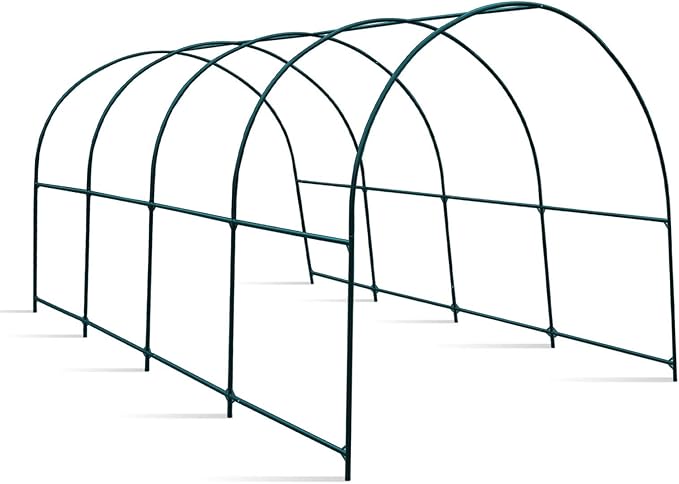 Strong Camel Greenhouse Replacement Frame for 16' X 7' X 7' Larger Hot Garden House , Support Arch Frame Climbing Plants/Flowers/Vegetables