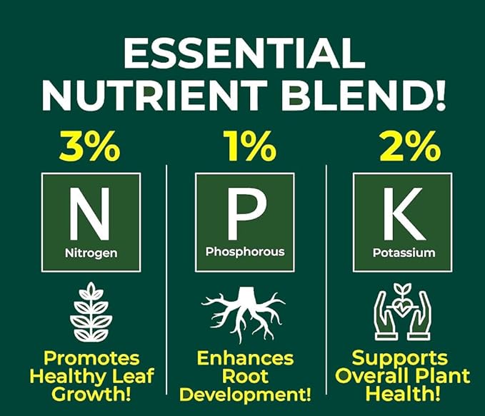 Premium Liquid Desert Rose Plant Fertilizer - 3-1-2 Concentrate for Indoor Plants and Flowers by Gardenera | Organic Plant Food for Desert Roses - 8oz