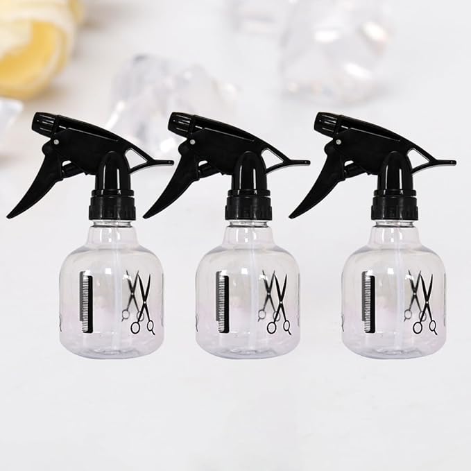 3PCS Plastic Spray Bottles Refillable Hairdressing Sprayer for Haircut and Flower Watering Portable Fine Mist Bottles Household Use
