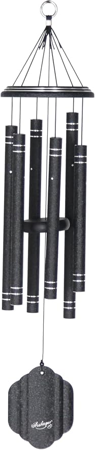 Arabesque by Wind River - 32 inch Onyx Wind Chime for Patio, Backyard, Garden, and Outdoor décor (Aluminum Chime) Made in The USA