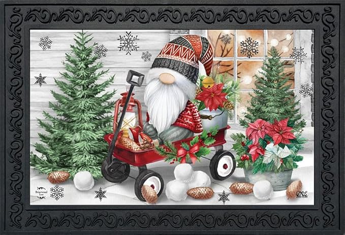 Briarwood Lane Wagon Gnome Doormat