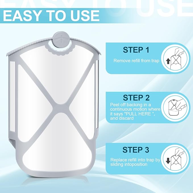 Husaco Flying Insect Trap Refills & 16 Cartridges, Compatible with M364A Refill (16 Cartridges)