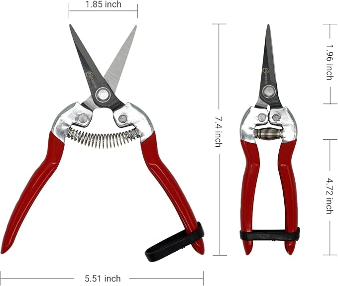 Sanung Pruning Shears Garden Tools Shears Lasting Sharp Labor-Saving for Trimming Plants Fruit Branches Shrub and Flower Suitable for Parks and Courtyard
