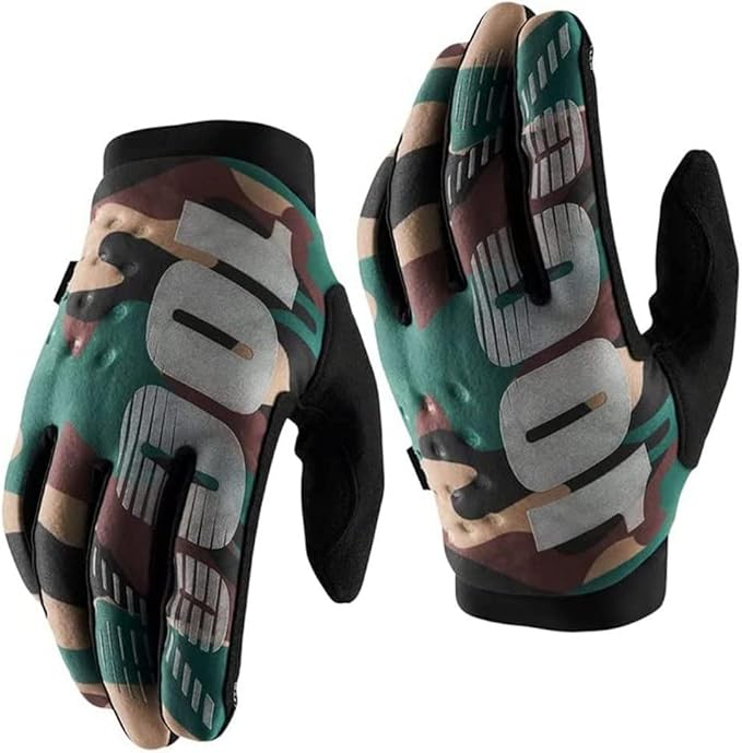 100% BRISKER Cold Weather Motocross & Mountain Bike Gloves - Warm Winter MTB & MX Powersport Racing Protective Gear