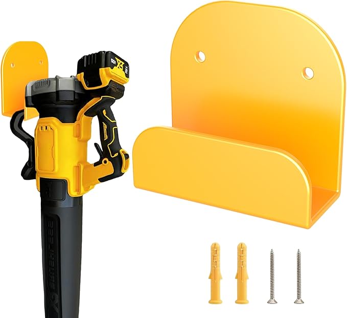 Leaf Blower Rack, Wall-Mounted Tool Hanger Compatible with DCBL722, Hedge Trimmers, Grass Trimmers, Garden Power Tools & Garage Organization, 1 Pack