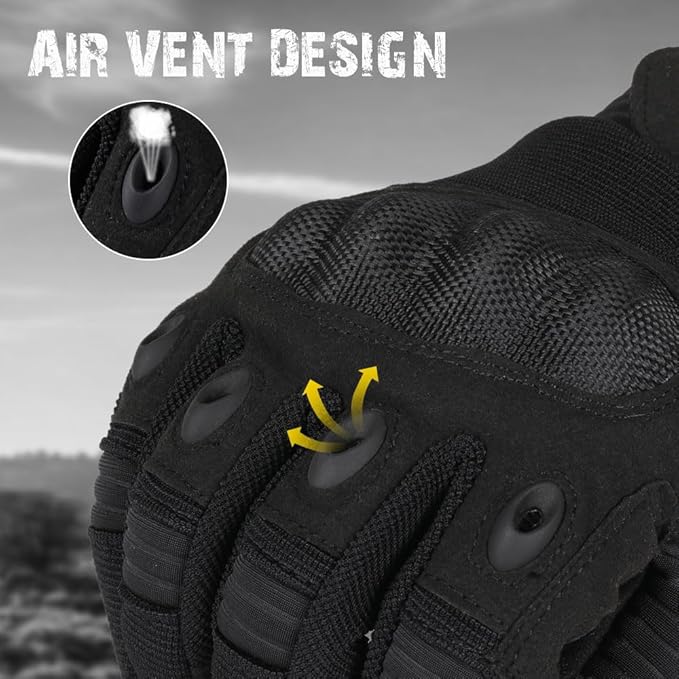 WTACTFUL Tactical Gloves for Men Touchscreen Airsoft Paintball Motorcycle Gloves