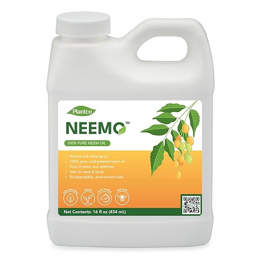 Neem Oil Spray for Plants & Roses - Neem Azadirachtin for Natural Gardening | 16 fl oz Neem Oil Concentrate Makes 16 gallons (60 L) of Neem Spray for Indoor and Outdoor Plants