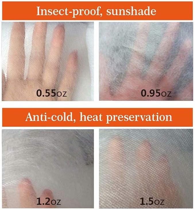 Agfabric Plant Covers Freeze Protection Frost Cover H34''xW28''， 0.95oz Winter Tree Cover Plant Covers for Cold Weather