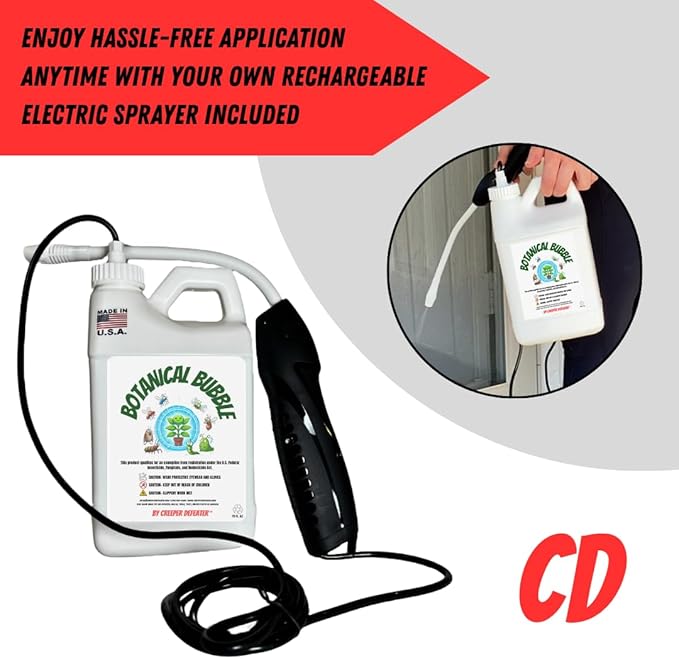 Botanical Bubble™ Spray | Natural Plant Protection from Pests, Fungi, and Diseases | Safe Indoor/Outdoor Plant Spray | 70 oz