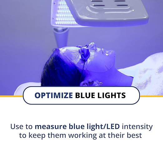Solarmeter Model 9.4 Visible Blue Light Meter, Handheld Digital Radiometer and Light Bulb Tester for Measuring Blue Light for Aquarium Lamps, Acne & Bilirubin Phototherapy, 0-199.9 mW/cm²