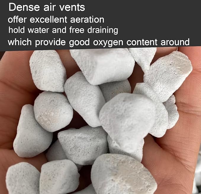 Voulosimi 5QT Organic Perlite Horticultural Soil Amendment for Plants and Enhanced Drainage Enhanced Growth(5-8mm), ZZ-154512156
