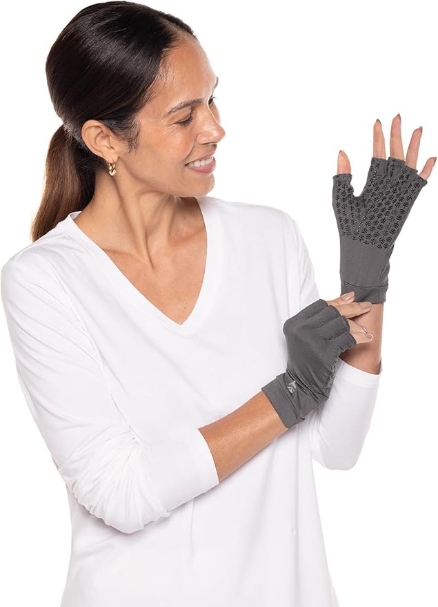 Coolibar Fingerless UV Sun Gloves - UPF 50+ Sun Protection - Ouray