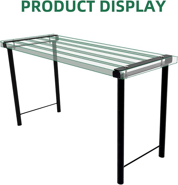 OUTEROOM 2PC Extra leg extensions, Replacement Parts for Metal Plant Stand (Tall Leg Replacement Part Ebony)