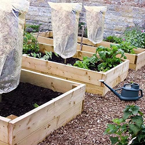 Agfabric Plant Cover for Frost Protection 1.5oz 120"x108" Garden Cover for Plants,Shrub/Bush/Tree Jacket Cover for Freeze Protection,White